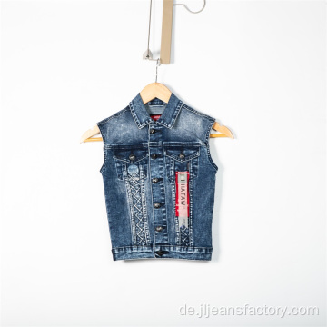 Custom Fashion Denim Vest Jacke